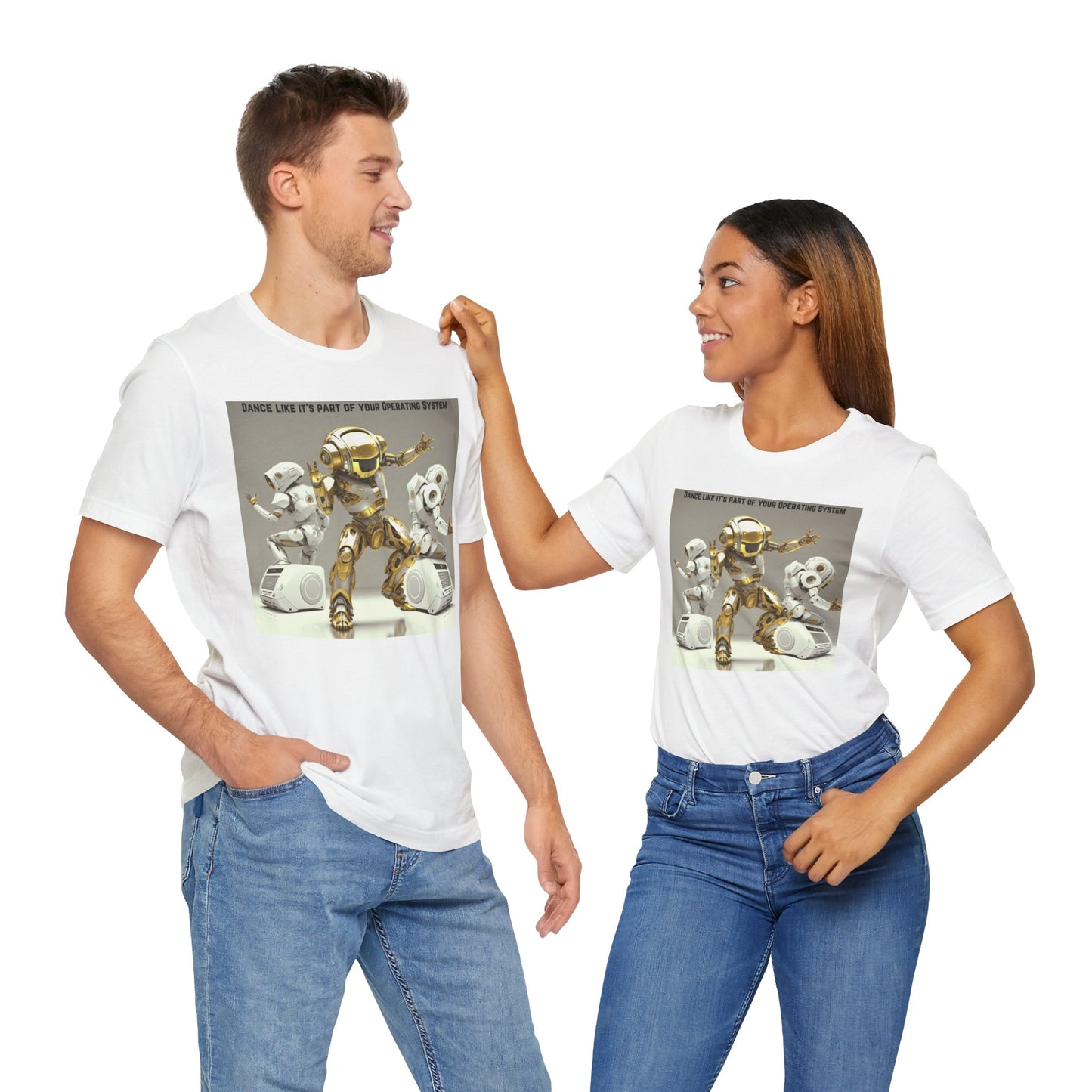 Dancing Robot | Tee | Party Gift | Rave | Techno | House Music | Hip Hop | Fun | Unisex | Men's | Women's | HD Graphics | All Ages | Cool | T-Shirt