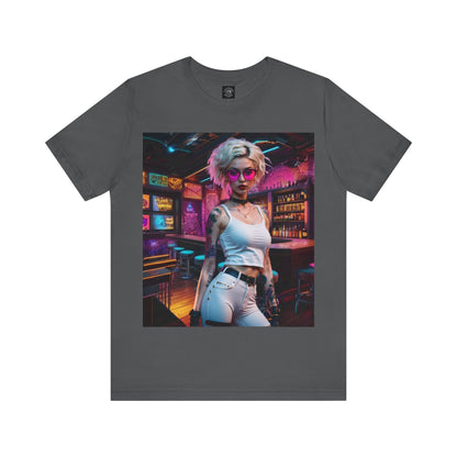 Bartender | HD Graphic | She Made Us Drinks To Drink, We Drunk Em | CyberPunk | Unisex | Men's | Women's | Tee | T-Shirt