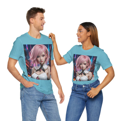 Kawaii Desu | Cute | Anime | CGI | Gamer | Fantasy Girl | Geek Gift | HD Graphics | Weeb | Waifu | Unisex | Men's | Women's| Tee | T-Shirt