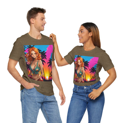 Summer Vibes |  Beach | Miami | Fun | Cute | Playful | HD Graphic | Unisex | Men's | Women's | Tee | T-Shirt