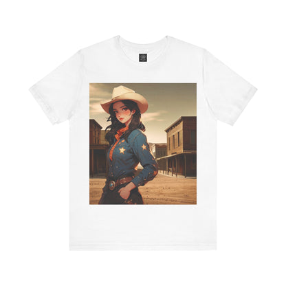 The Showdown | HD Graphic | Wild West | Cowgirl | Unisex | Men's | Women's | Tee | T-Shirt