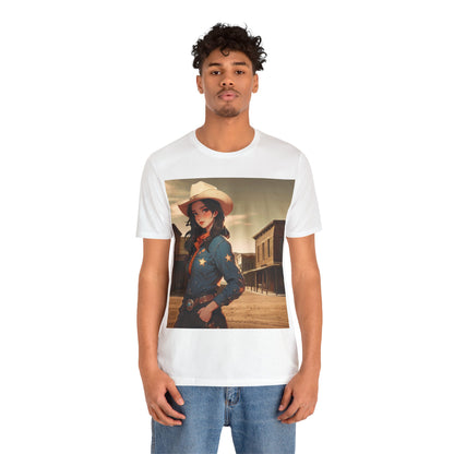 The Showdown | HD Graphic | Wild West | Cowgirl | Unisex | Men's | Women's | Tee | T-Shirt