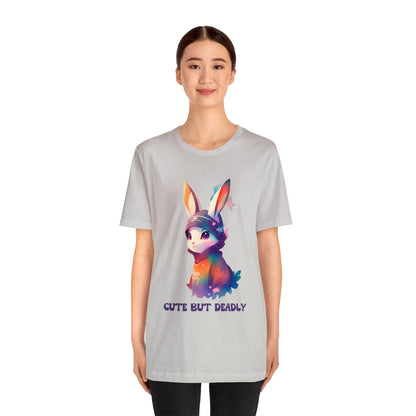 Cute But Deadly | Bunny Warrior | Cartoon | Rabbit | Usagi Yojimbo | Unisex | Men's | Women's | Tee | T-Shirt