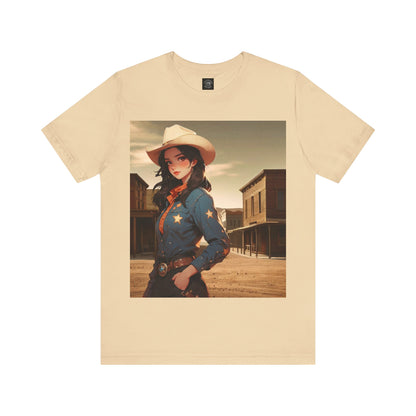 The Showdown | HD Graphic | Wild West | Cowgirl | Unisex | Men's | Women's | Tee | T-Shirt