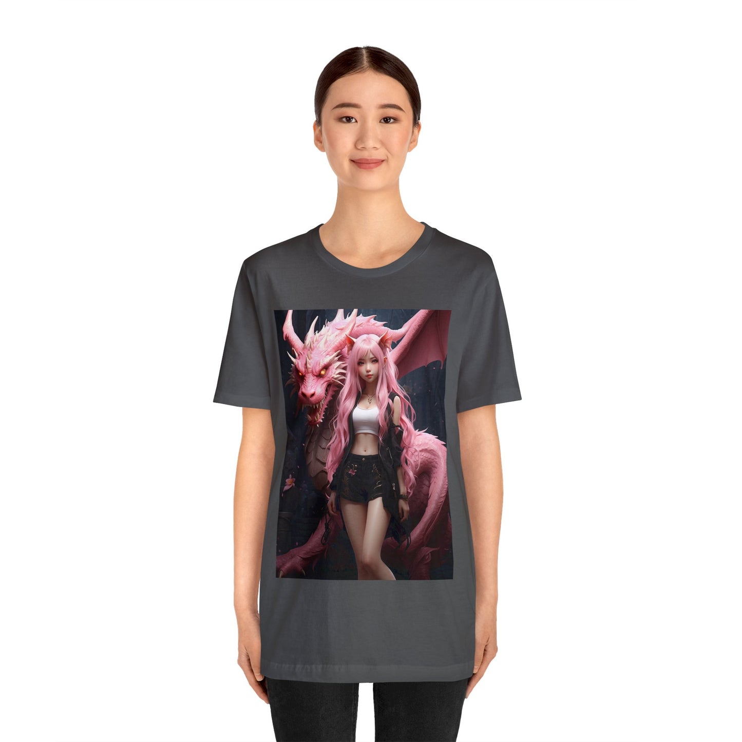 Dragon Lady | Fantasy | Anime | Gamer | HD Graphic | Unisex | Men's | Women's | Tee | T-Shirt