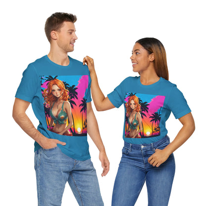 Summer Vibes |  Beach | Miami | Fun | Cute | Playful | HD Graphic | Unisex | Men's | Women's | Tee | T-Shirt