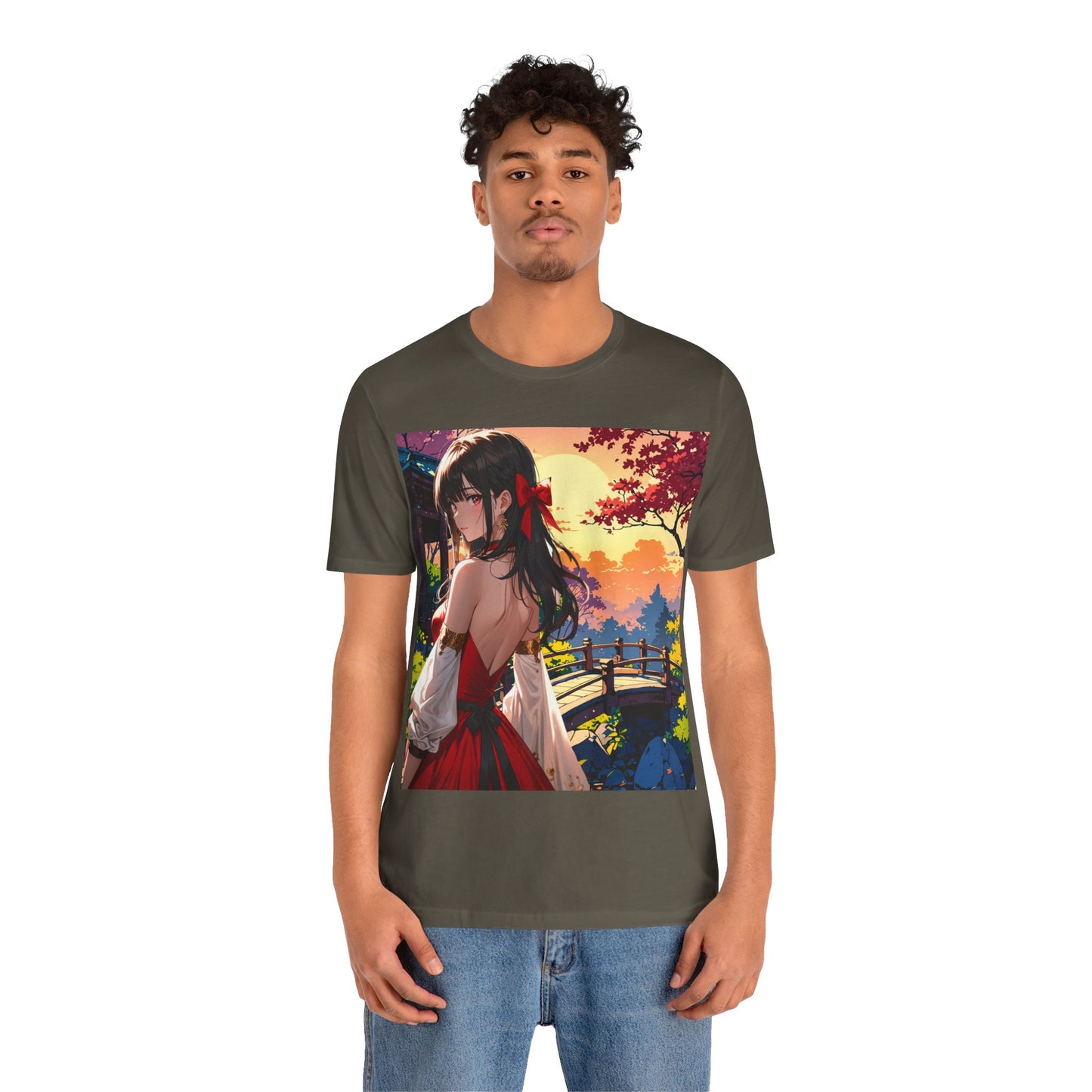 Utsukushī hana | HD Graphic | Anime Style | Pretty Girl | Unisex | Men's | Women's | Tee | T-Shirt