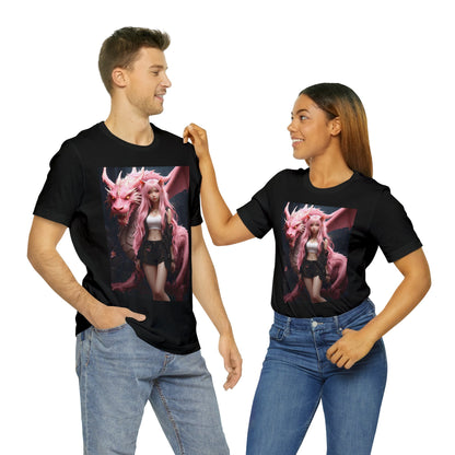 Dragon Lady | Fantasy | Anime | Gamer | HD Graphic | Unisex | Men's | Women's | Tee | T-Shirt