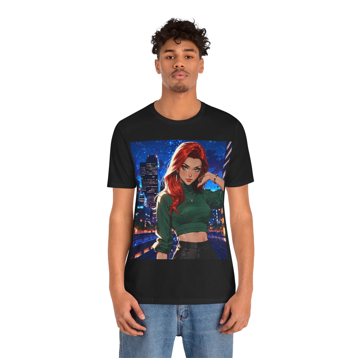 Always Up To No Good | Anime | City Girl | Red Head | Unisex | Men's | Women's | Tee | T-Shirt