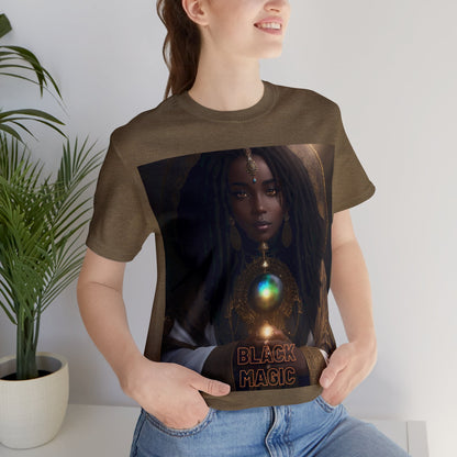 Black Magic | Tee | Priestess | Afrocentric | HD Graphic | Black Fantasy Character | Strong Women | Unisex | Men's | Women's | Tee | T-Shirt