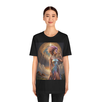 Morning Glory | HD Graphic | Black Woman | Goddess Vibes | Artistic | Unisex | Men's | Women's | Tee | T-Shirt