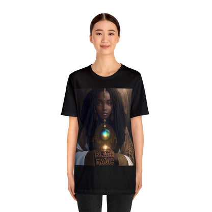 Black Magic | Tee | Priestess | Afrocentric | HD Graphic | Black Fantasy Character | Strong Women | Unisex | Men's | Women's | Tee | T-Shirt