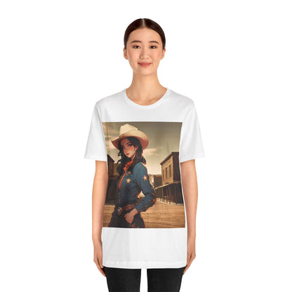 The Showdown | HD Graphic | Wild West | Cowgirl | Unisex | Men's | Women's | Tee | T-Shirt