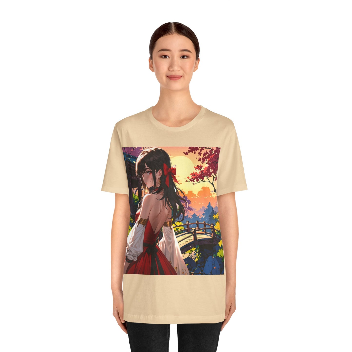 Utsukushī hana | HD Graphic | Anime Style | Pretty Girl | Unisex | Men's | Women's | Tee | T-Shirt