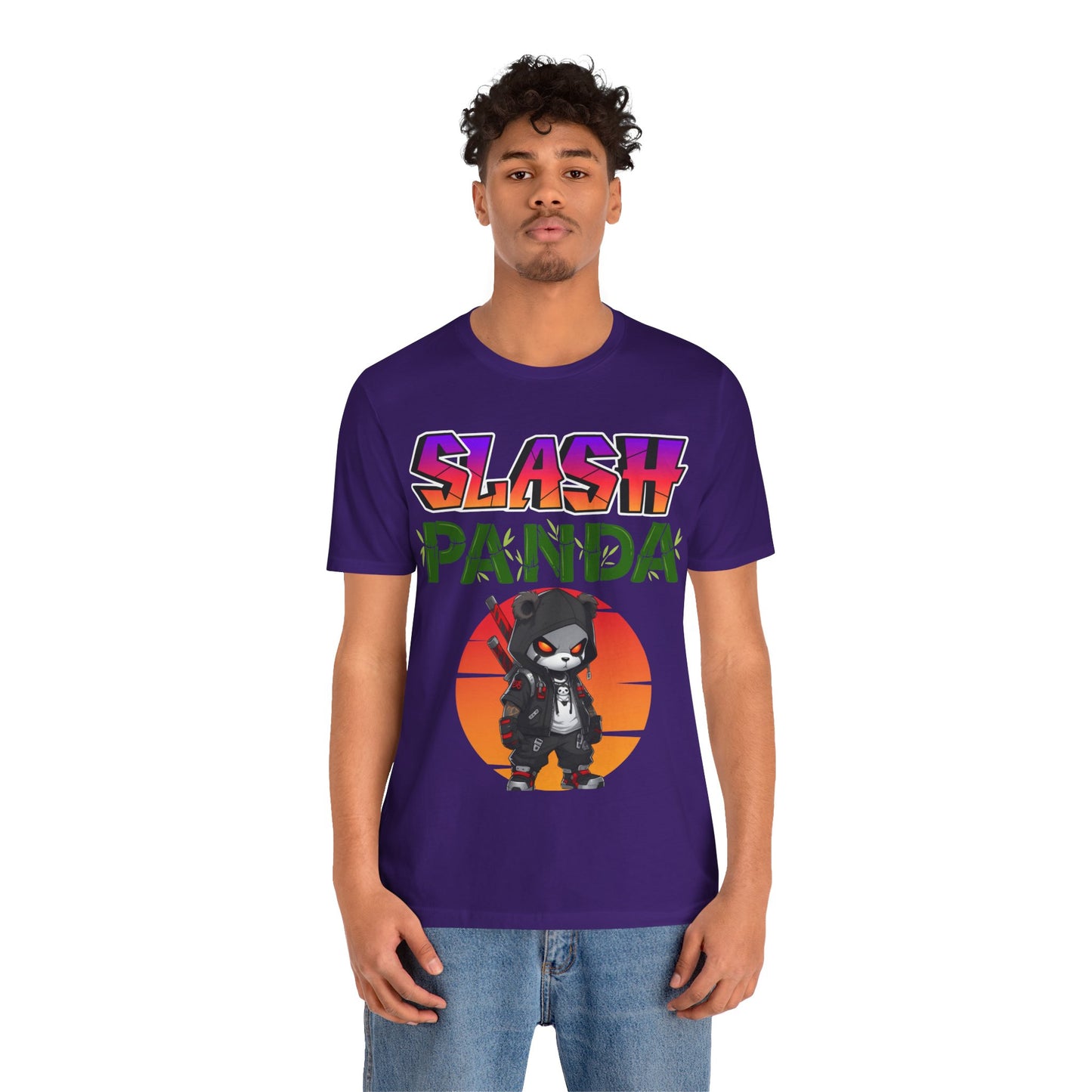 Slash Panda | Cute | Comic Book | Anime | Manga | Unisex | Men's | Women's | Tee | T-Shirt