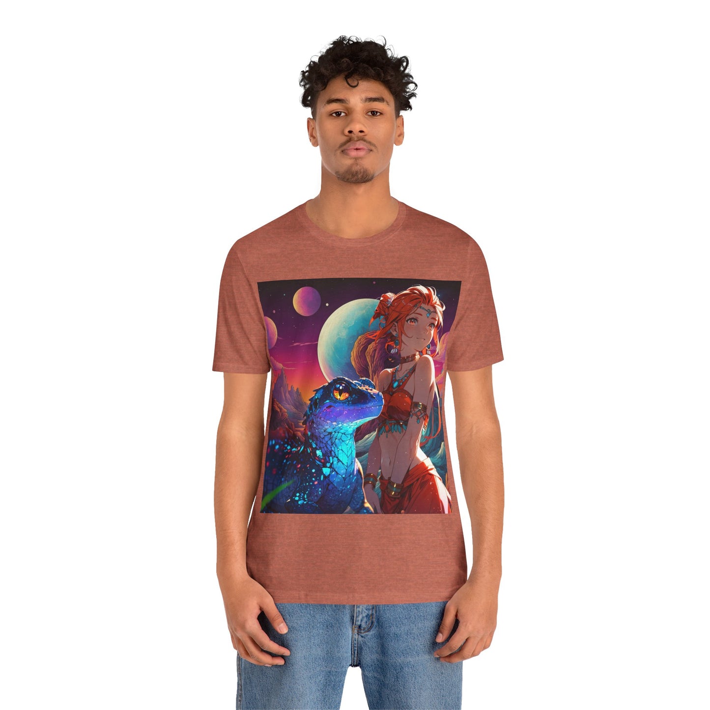 A Girl And Her 'Guana | Anime | Fantasy | Unisex | Men's | Women's | Tee | T-Shirt