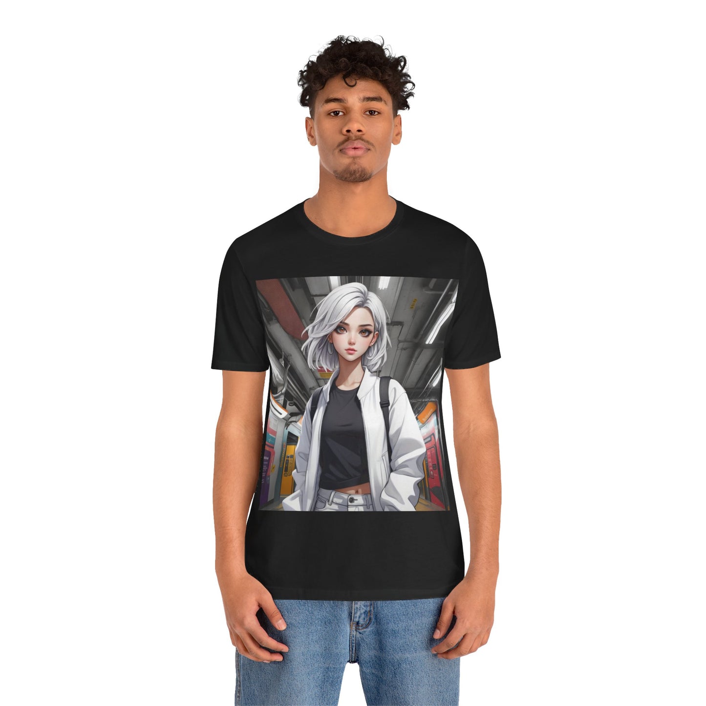 Subway Service | HD Graphic | Anime | Pretty Girl | Unisex | Men's | Women's | Tee | T-Shirt