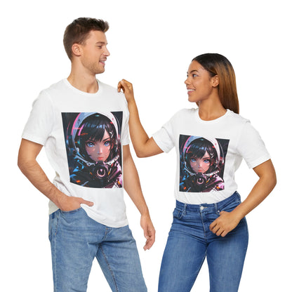 Starlit Stunner | HD Graphic | Sci-Fi | Anime | Woman Astronaut | Unisex | Men's | Women's | Tee | T-Shirt