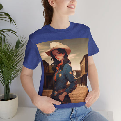 The Showdown | HD Graphic | Wild West | Cowgirl | Unisex | Men's | Women's | Tee | T-Shirt