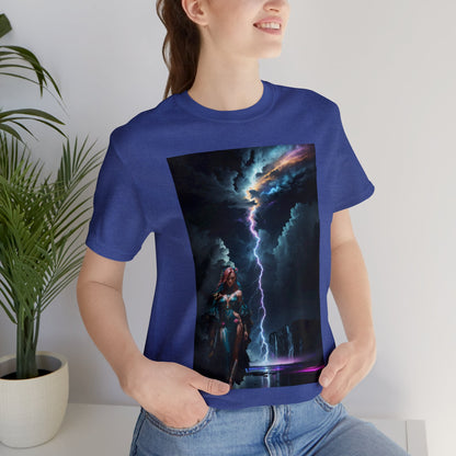 Lightning Crashes |  Anime Gift | Fantasy Girl | Nature's Fury | Sci Fi | Futuristic | HD Graphics | Unisex | Men's | Women's | Tee | T-Shirt