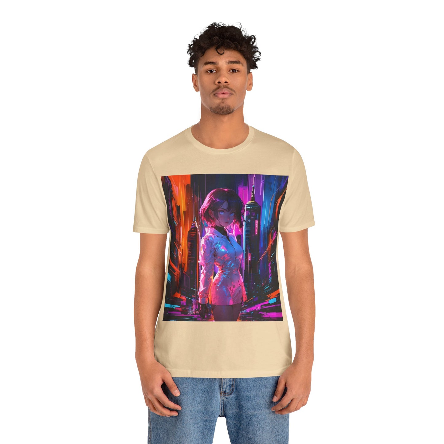 Crossroads Of Color | HD Graphic | Abstract | Neon Color | Anime | Unisex | Men's | Women's | Tee | T-Shirt