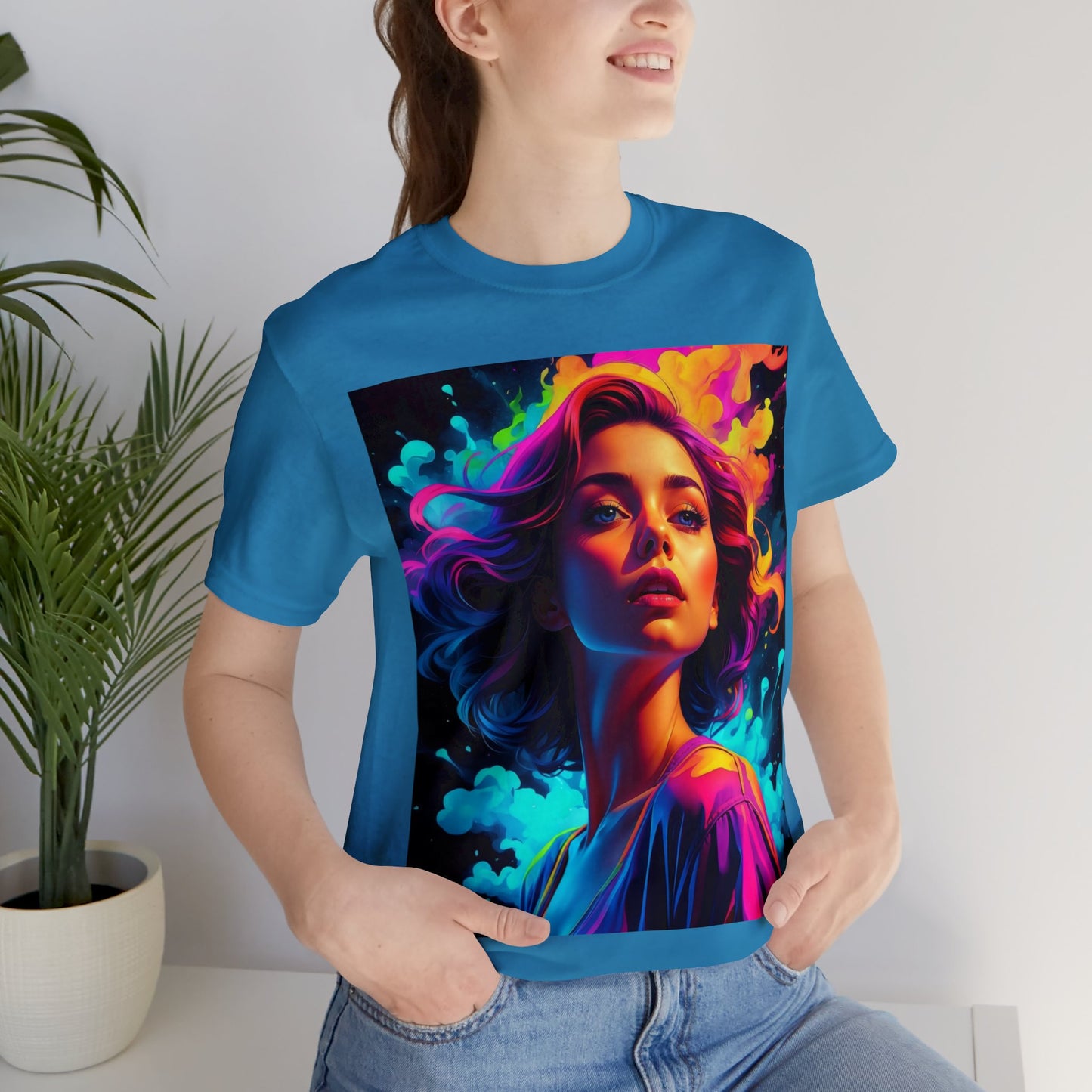 Holi Girl | HD Graphics | Festival of Colors | Vibrant | Coquette | Unisex | Men's | Women's | Tee | T-Shirt