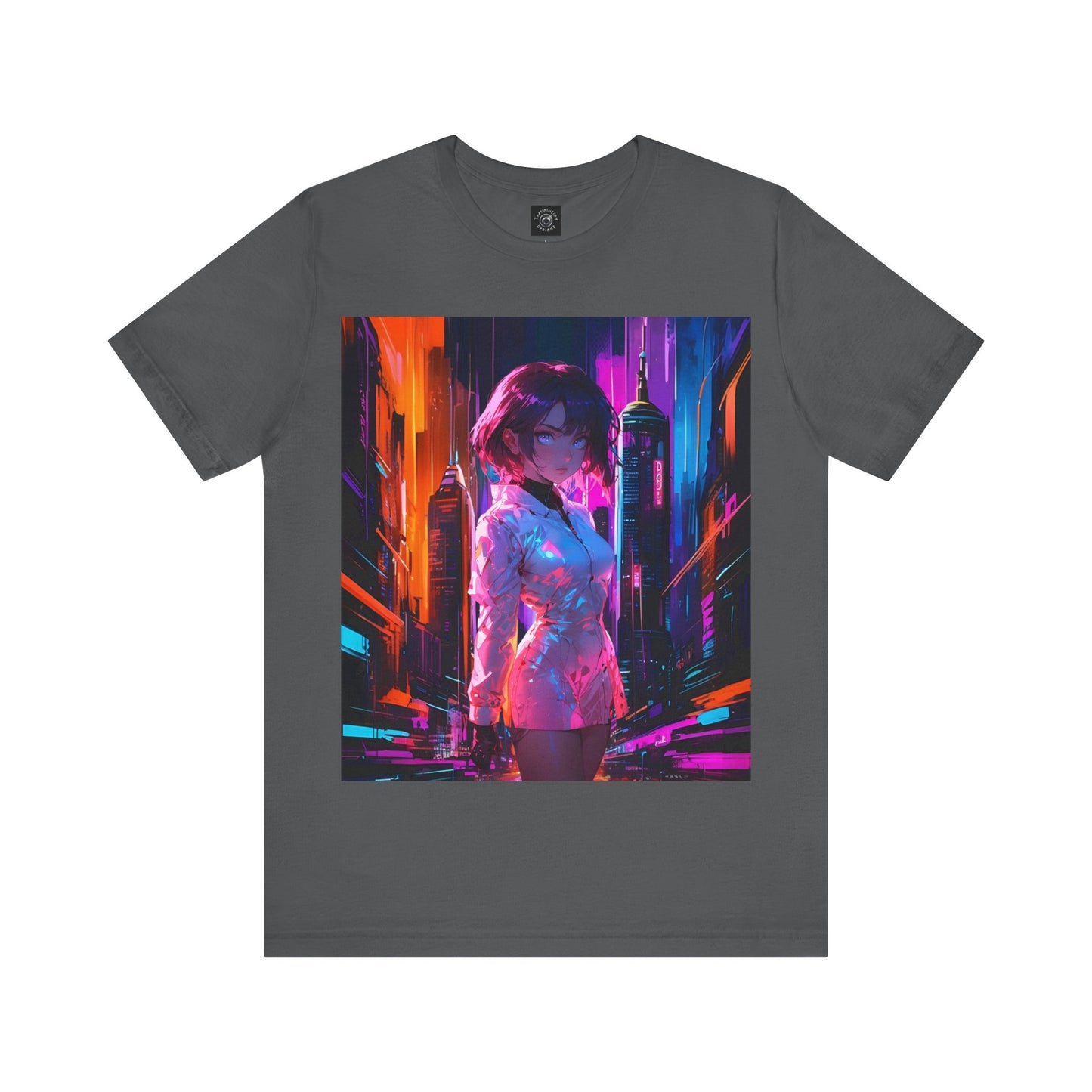 Crossroads Of Color | HD Graphic | Abstract | Neon Color | Anime | Unisex | Men's | Women's | Tee | T-Shirt