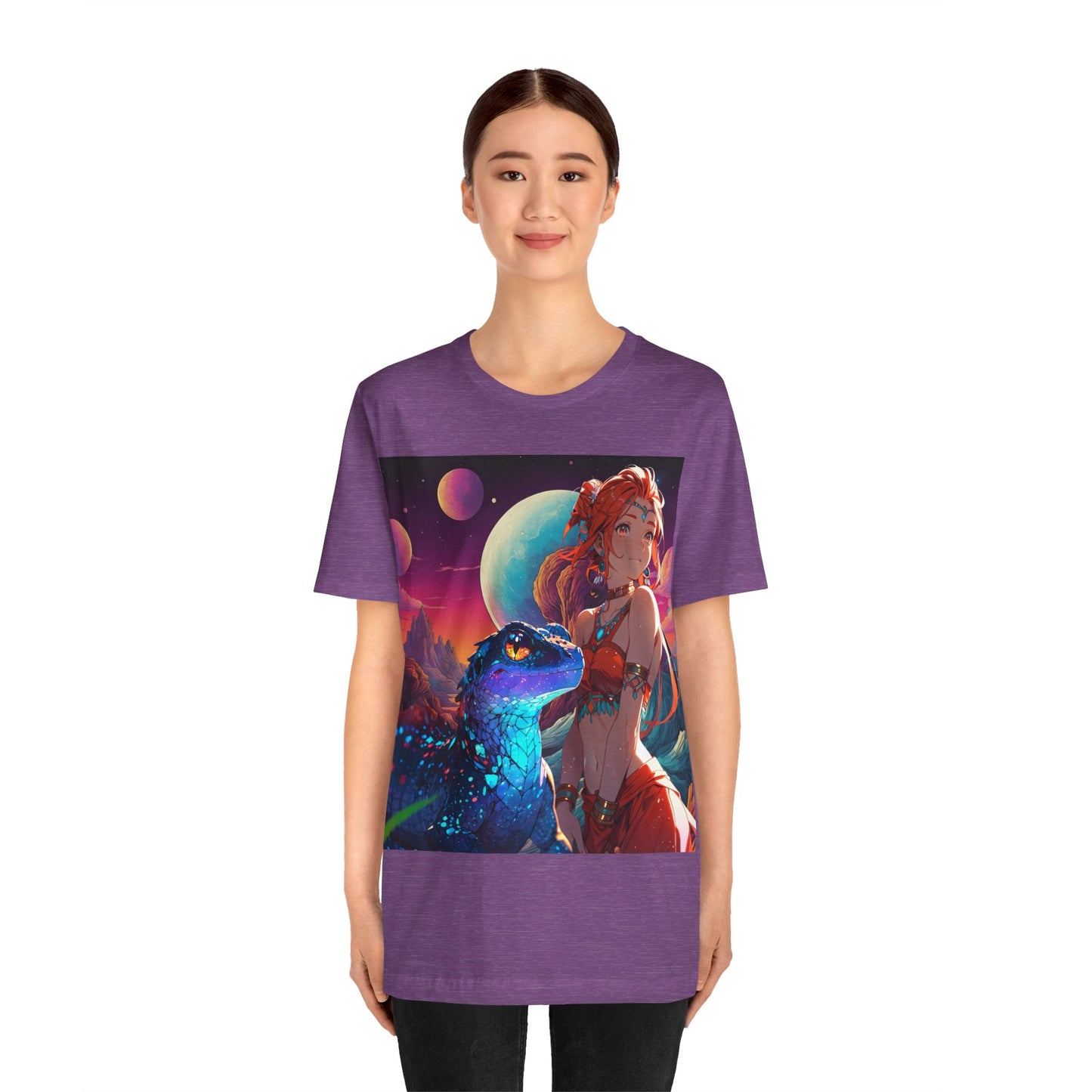 A Girl And Her 'Guana | Anime | Fantasy | Unisex | Men's | Women's | Tee | T-Shirt