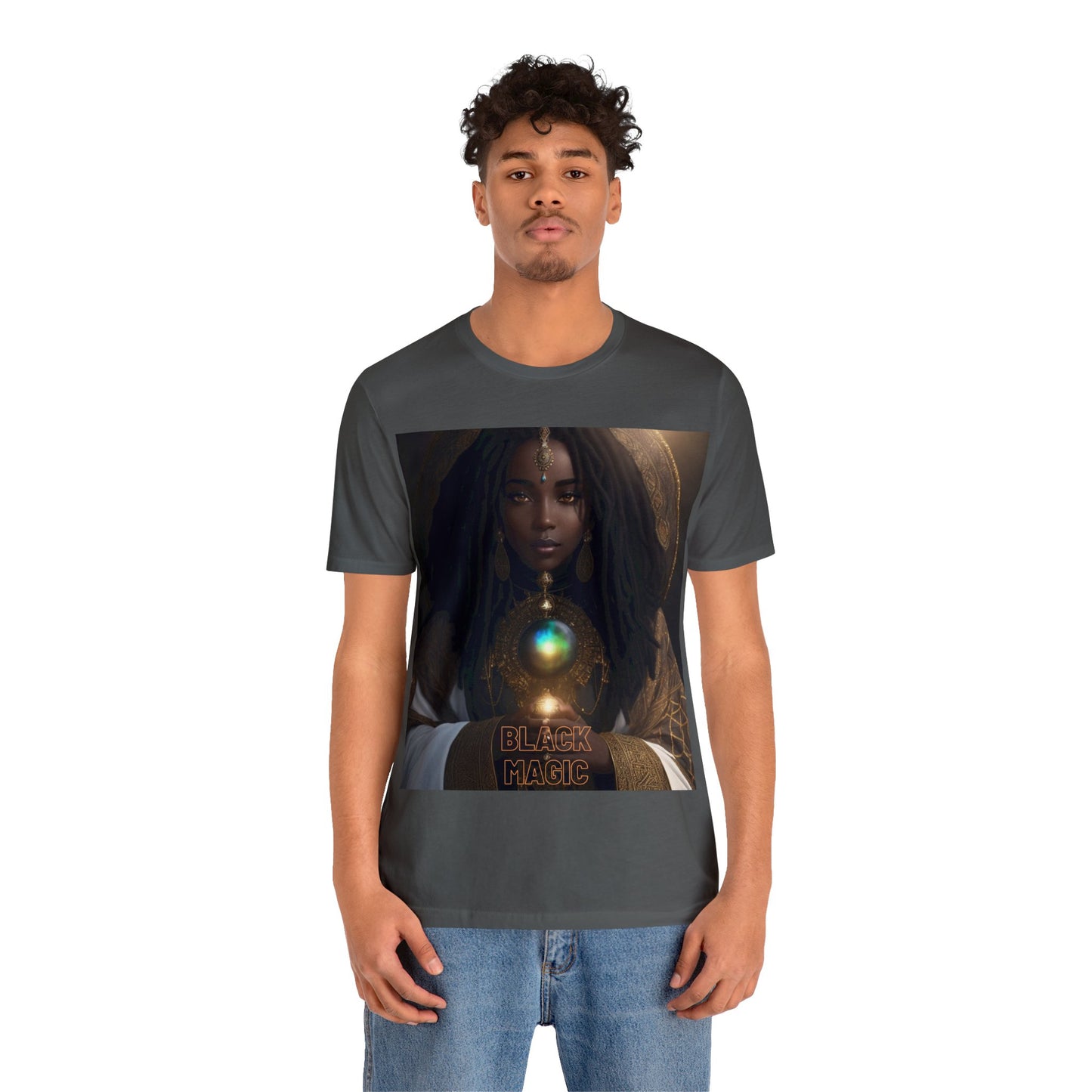 Black Magic | Tee | Priestess | Afrocentric | HD Graphic | Black Fantasy Character | Strong Women | Unisex | Men's | Women's | Tee | T-Shirt