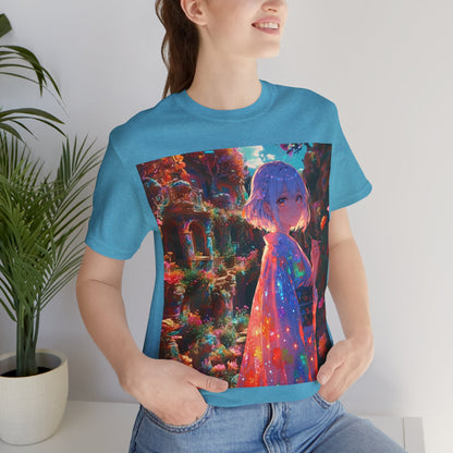 Floral Visions | HD Graphic| Anime | Pretty Girl | Unisex | Men's | Women's | Tee | T-Shirt