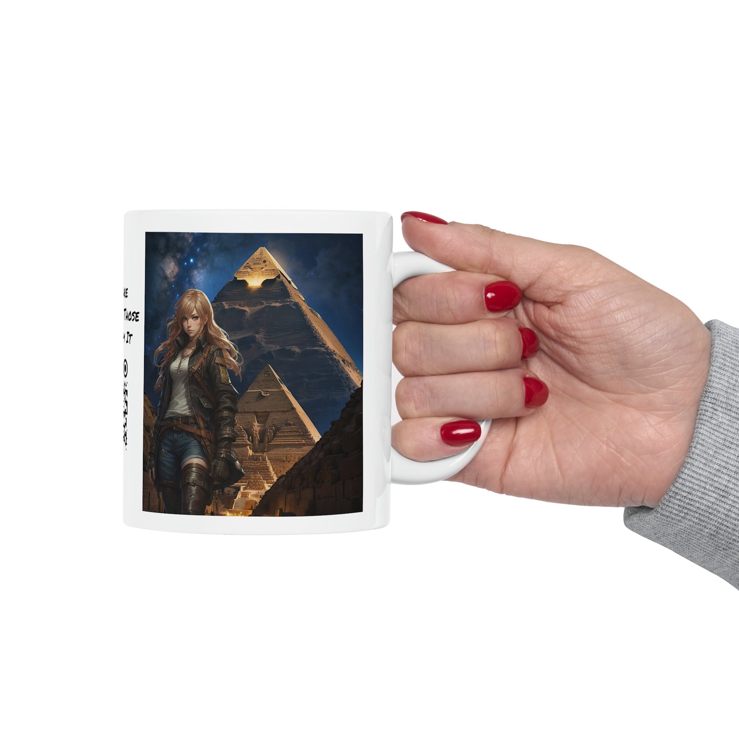 Tomb Raider Too | HD Graphic | Pyramids | Coffee | Tea | Hot Chocolate | 11oz | White Mug