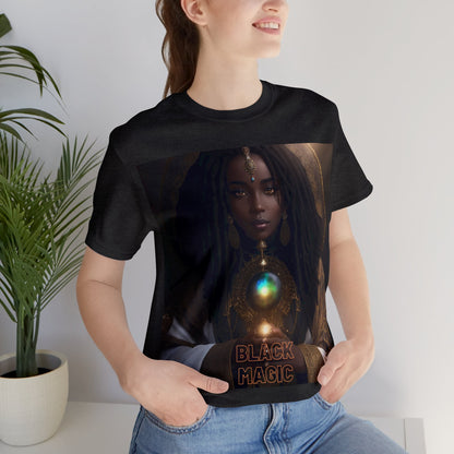 Black Magic | Tee | Priestess | Afrocentric | HD Graphic | Black Fantasy Character | Strong Women | Unisex | Men's | Women's | Tee | T-Shirt