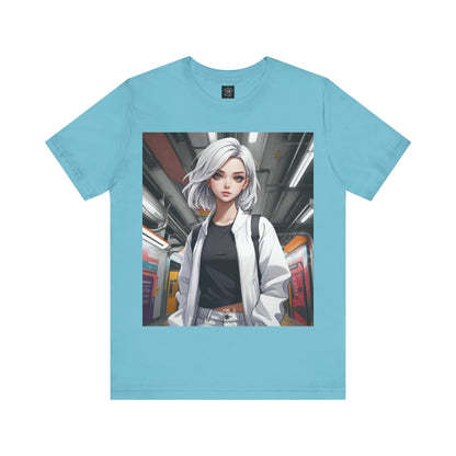 Subway Service | HD Graphic | Anime | Pretty Girl | Unisex | Men's | Women's | Tee | T-Shirt