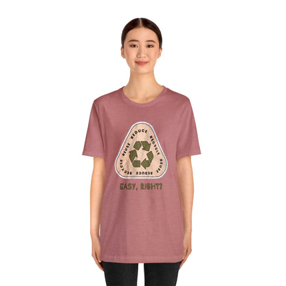 Recycle Tee | Enviormentalist Gift | Earth Day | Save The Planet | Conservationist | Mother Earth | Unisex | Men's | Women's | Tee | T-Shirt