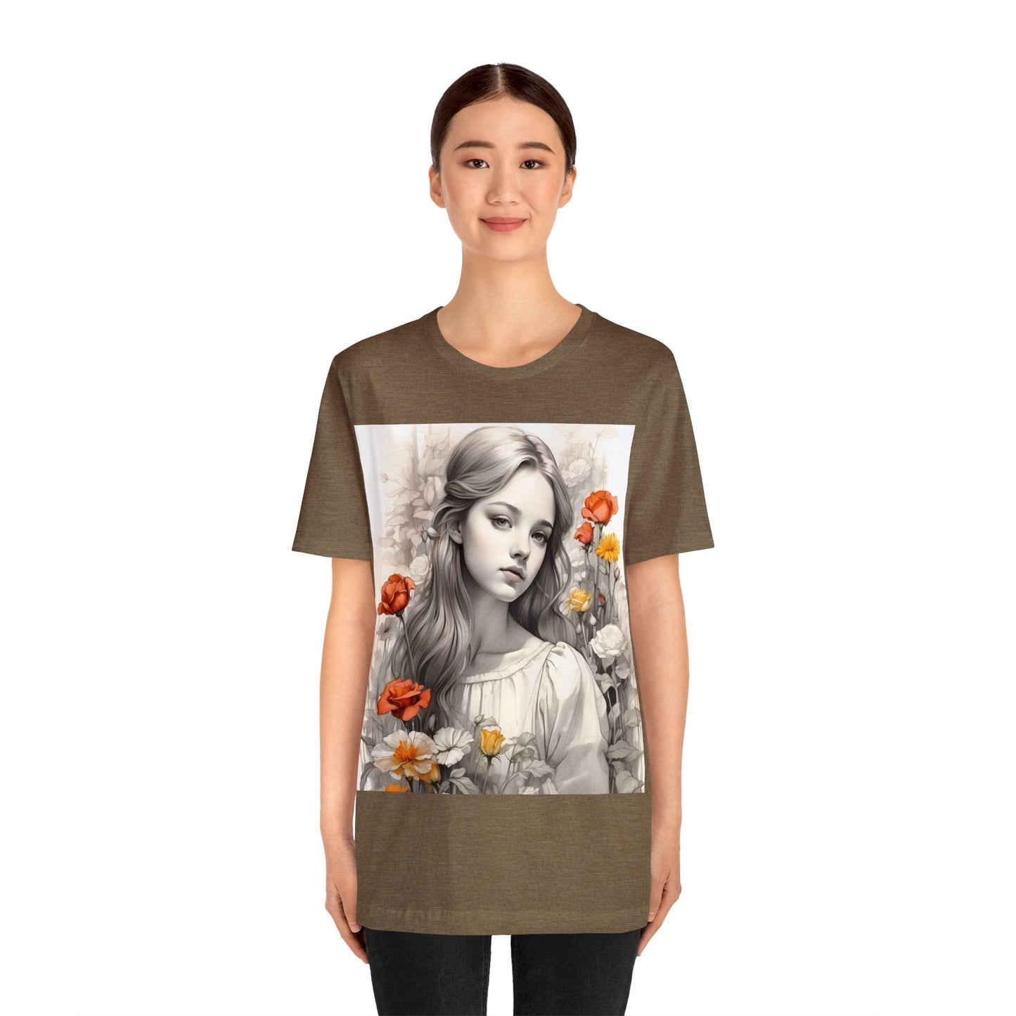 Flower Girl | Dainty | Coquette | Cottagecore | HD Graphic | Quaint | Wholesome | Wildflowers | Unisex | Men's | Women's | Tee | T-Shirt