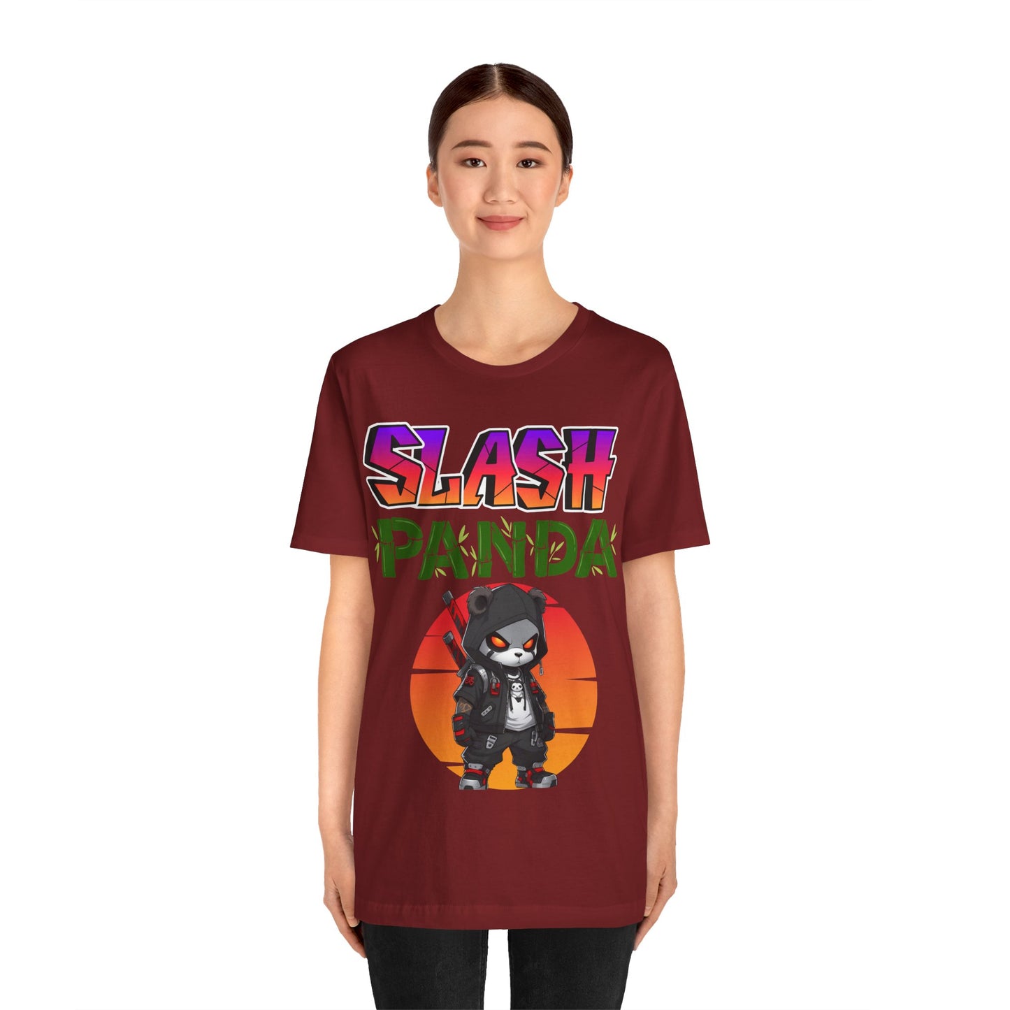 Slash Panda | Cute | Comic Book | Anime | Manga | Unisex | Men's | Women's | Tee | T-Shirt