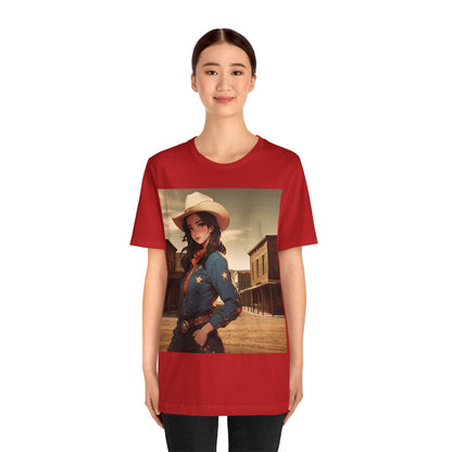 The Showdown | HD Graphic | Wild West | Cowgirl | Unisex | Men's | Women's | Tee | T-Shirt