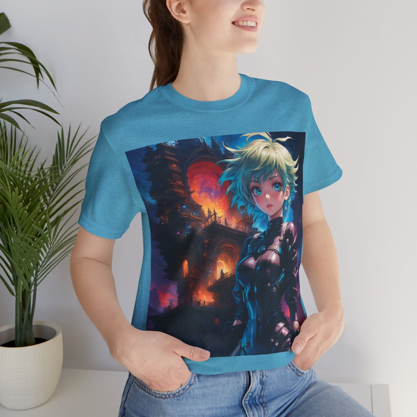 Portal Hottie | HD Graphic | Fantasy Girl | Gamer | Anime | Manga | Unisex | Men's | Women's | Tee | T-Shirt