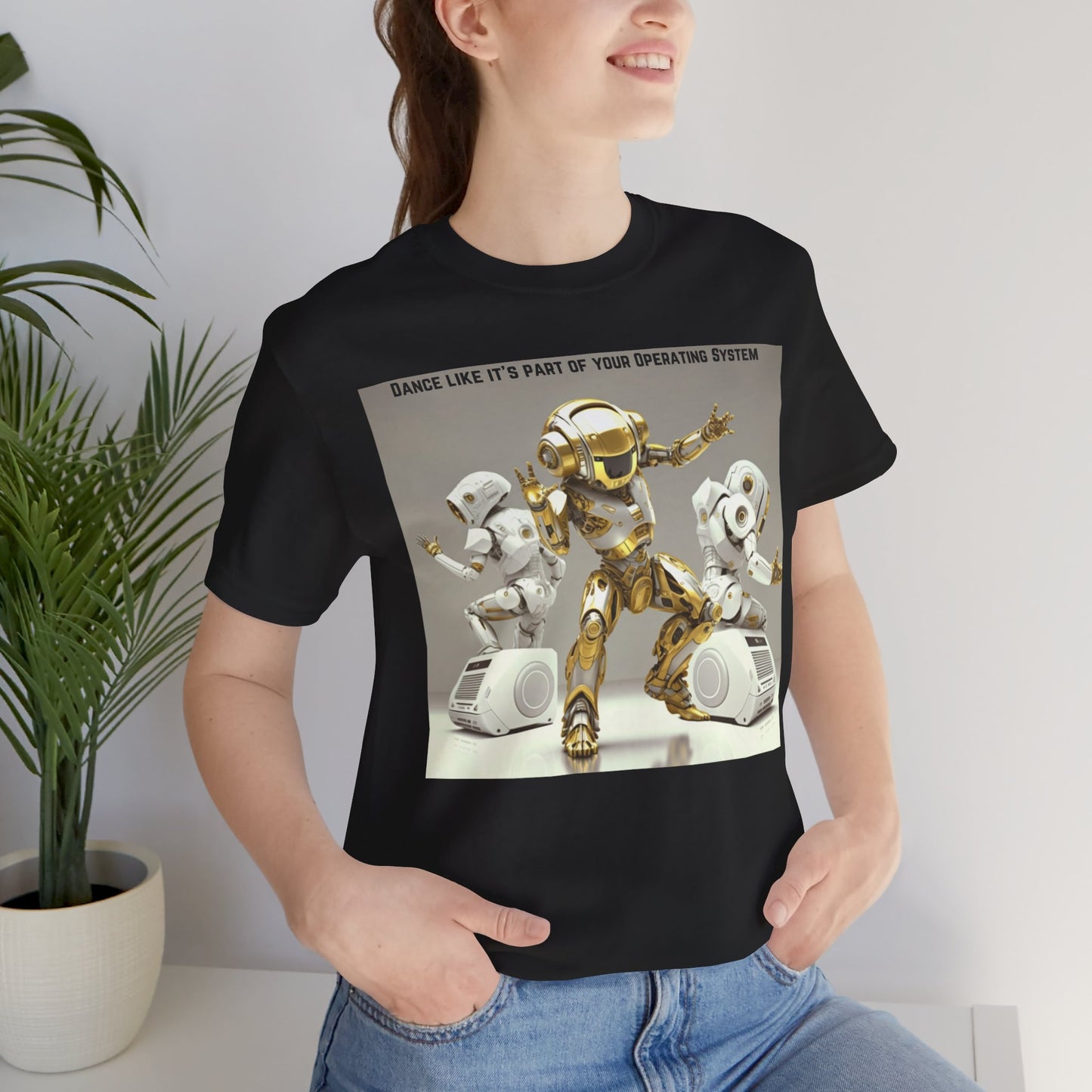 Dancing Robot | Tee | Party Gift | Rave | Techno | House Music | Hip Hop | Fun | Unisex | Men's | Women's | HD Graphics | All Ages | Cool | T-Shirt