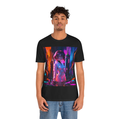 Crossroads Of Color | HD Graphic | Abstract | Neon Color | Anime | Unisex | Men's | Women's | Tee | T-Shirt