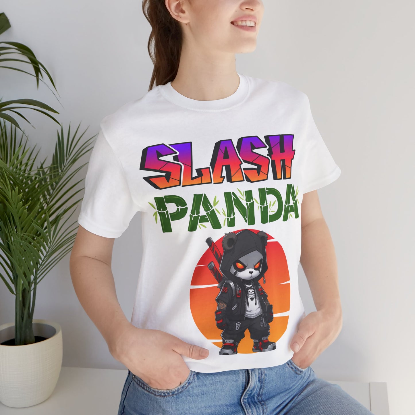 Slash Panda | Cute | Comic Book | Anime | Manga | Unisex | Men's | Women's | Tee | T-Shirt