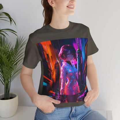 Crossroads Of Color | HD Graphic | Abstract | Neon Color | Anime | Unisex | Men's | Women's | Tee | T-Shirt