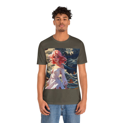 Waves of Beauty | HD Graphic | Pretty Girl | Japanese Art | Men's | Women's | Tee | T-Shirt