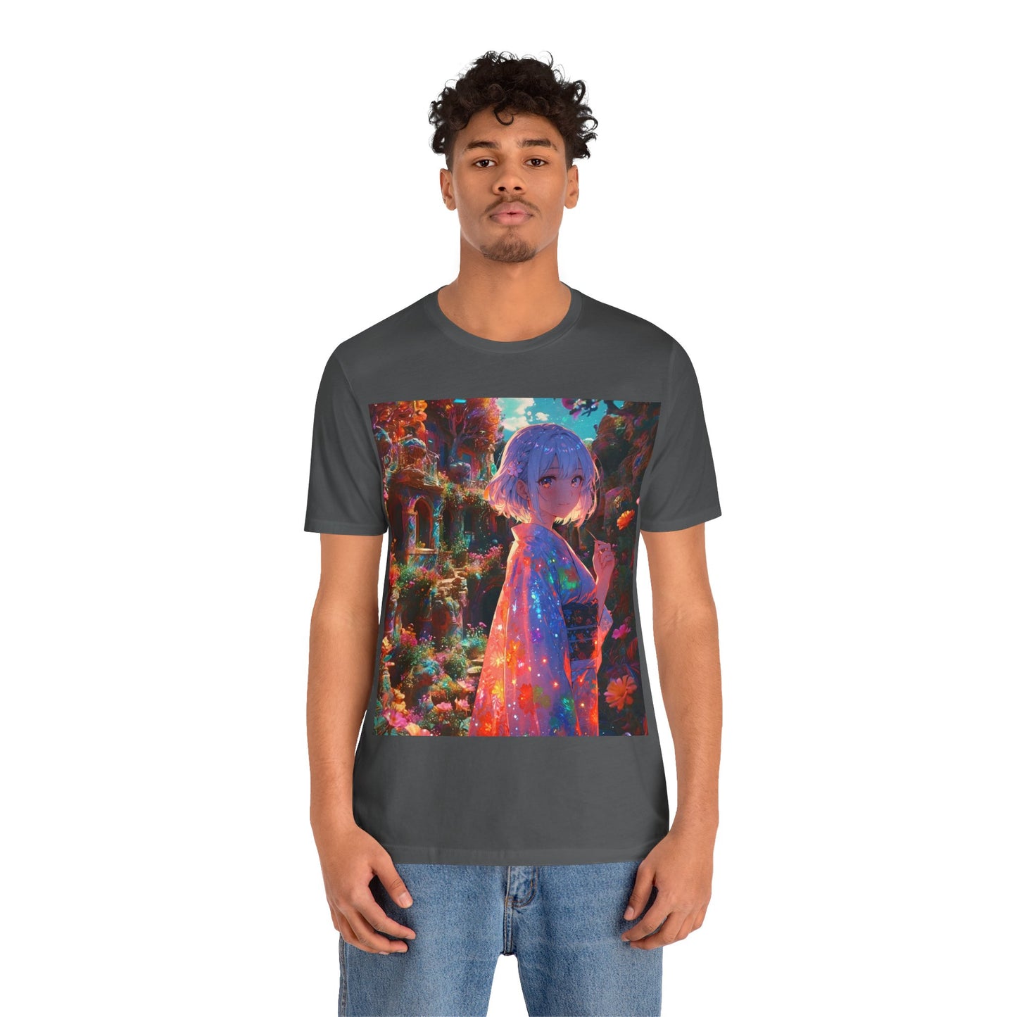 Floral Visions | HD Graphic| Anime | Pretty Girl | Unisex | Men's | Women's | Tee | T-Shirt