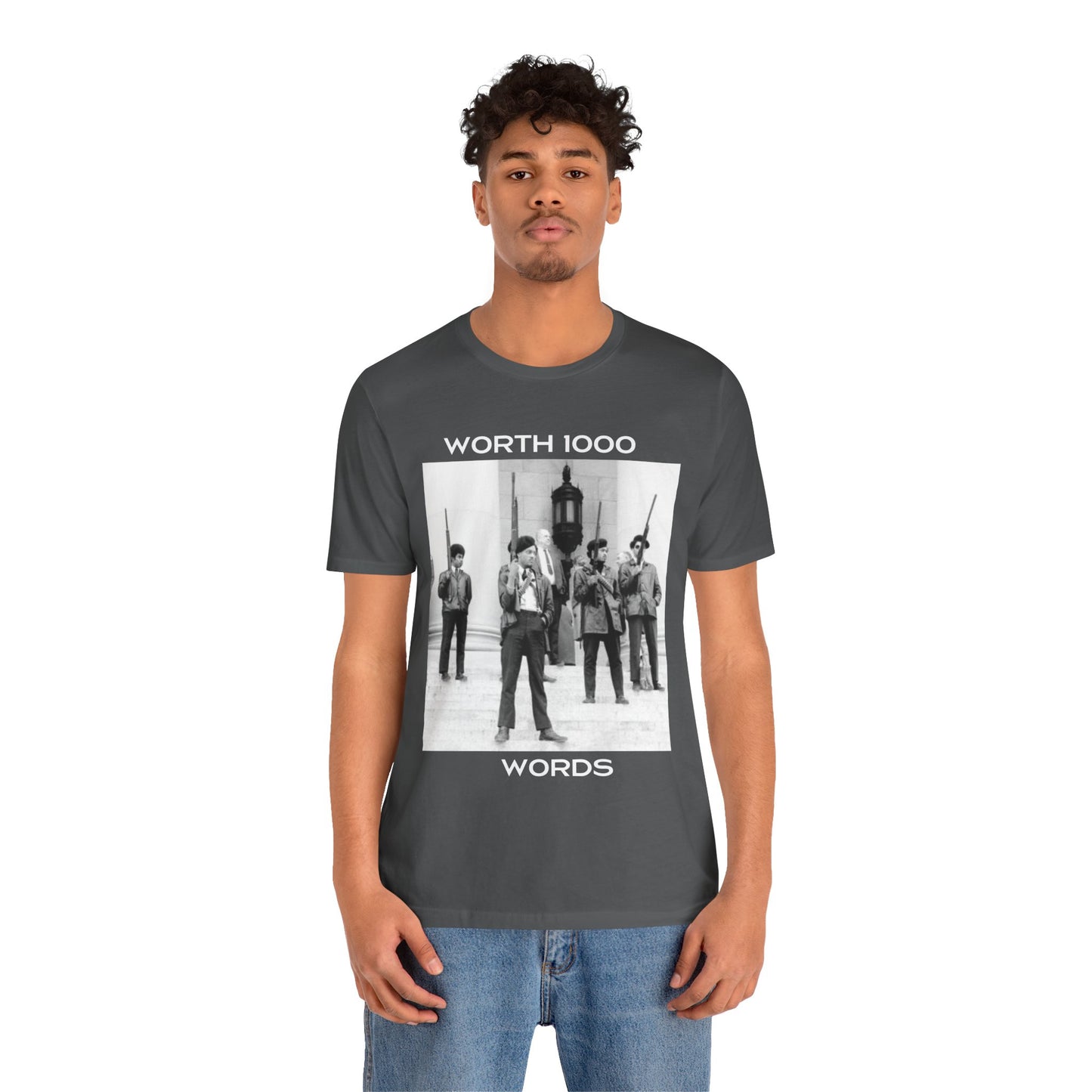 1000 Words | Black Panther Party For Self Defense | Political | Uhuru | Inspirational | BLM | Unisex | Men's | Women's | Tee | T-Shirt