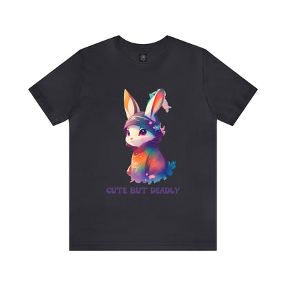 Cute But Deadly | Bunny Warrior | Cartoon | Rabbit | Usagi Yojimbo | Unisex | Men's | Women's | Tee | T-Shirt