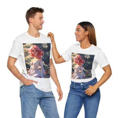 Waves of Beauty | HD Graphic | Pretty Girl | Japanese Art | Men's | Women's | Tee | T-Shirt