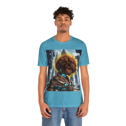 Afro-Future | HD Graphic | Sci-Fi | Black Character | Warrior | Unisex | Men's | Women's | Tee | T-Shirt