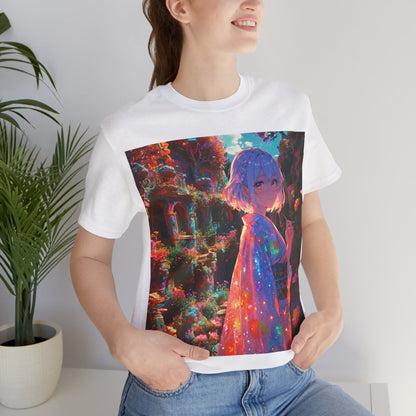 Floral Visions | HD Graphic| Anime | Pretty Girl | Unisex | Men's | Women's | Tee | T-Shirt