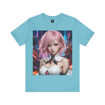 Kawaii Desu | Cute | Anime | CGI | Gamer | Fantasy Girl | Geek Gift | HD Graphics | Weeb | Waifu | Unisex | Men's | Women's| Tee | T-Shirt